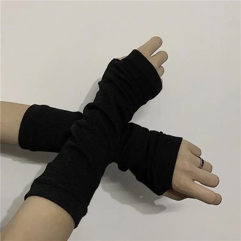 

Anime Gloves Cosplay Darkly Ninja Mitten Oversleeve Man Women Fashion Sun Block Keep Warm Cuff Unisex Lolita Accessories