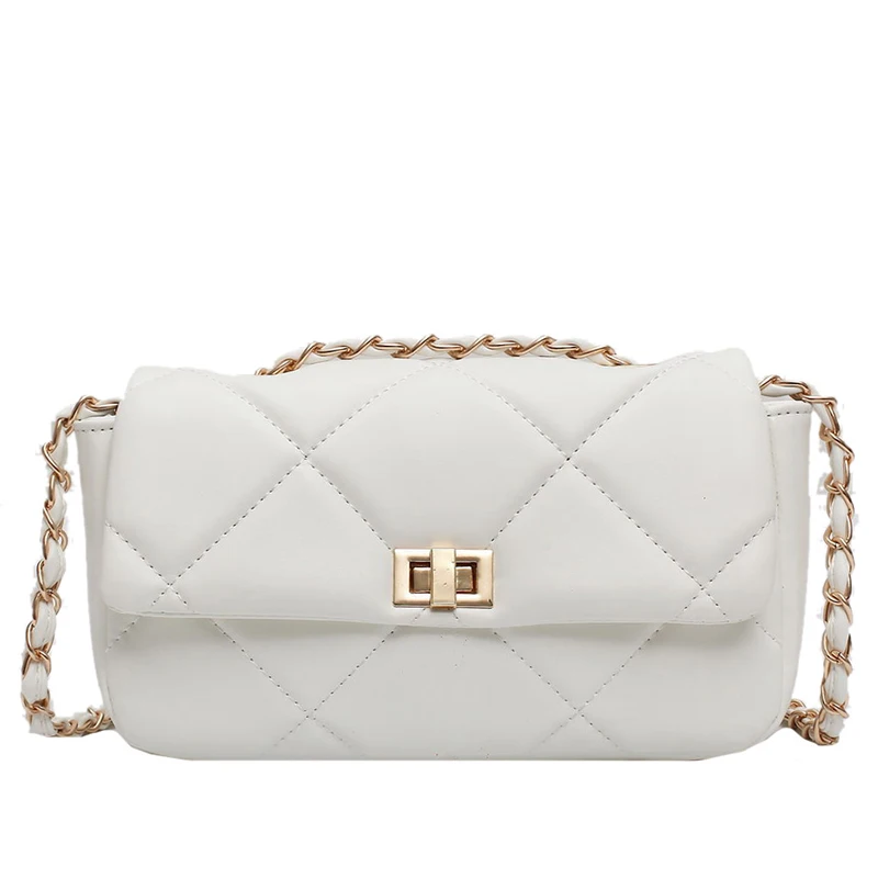 

Classical Chain Women Bag PU Leather Women Handbag Simple Bag Women's Bag Fashion Shoulder Bag Crossbody Bag