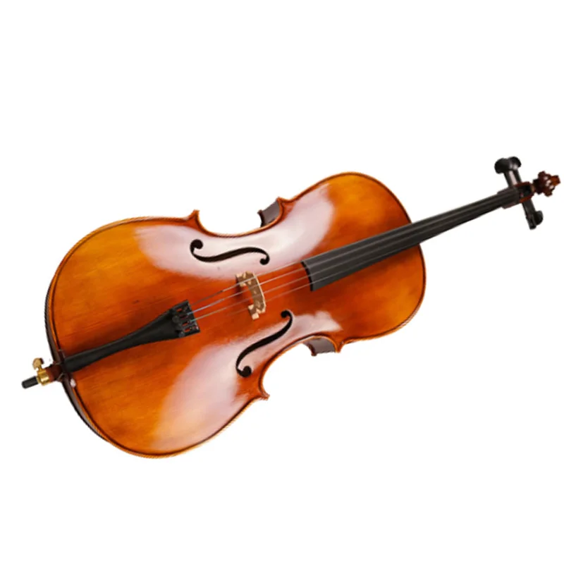 Полноразмерный матовый Виолончель античный натуральный пламенный