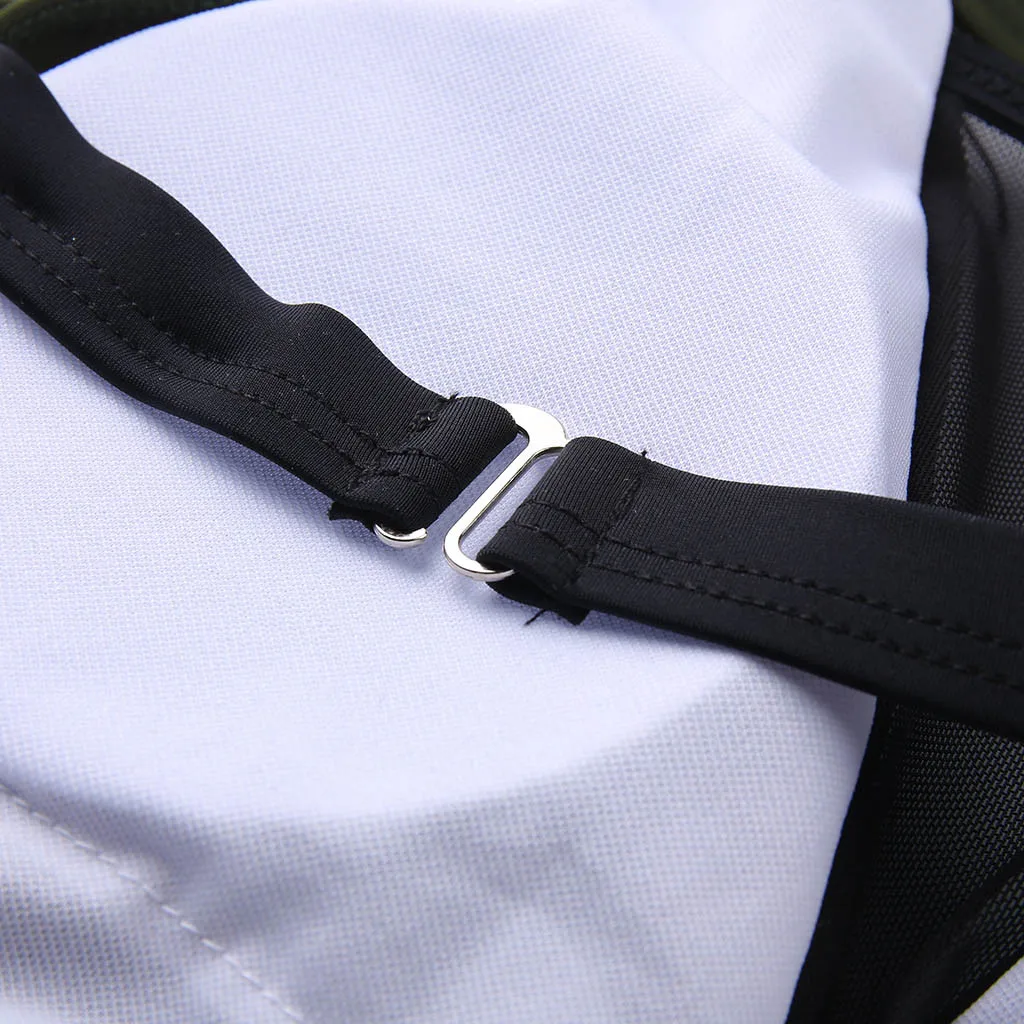 Сетчатый купальник с глубоким v-образным вырезом чистый цвет открытая спина