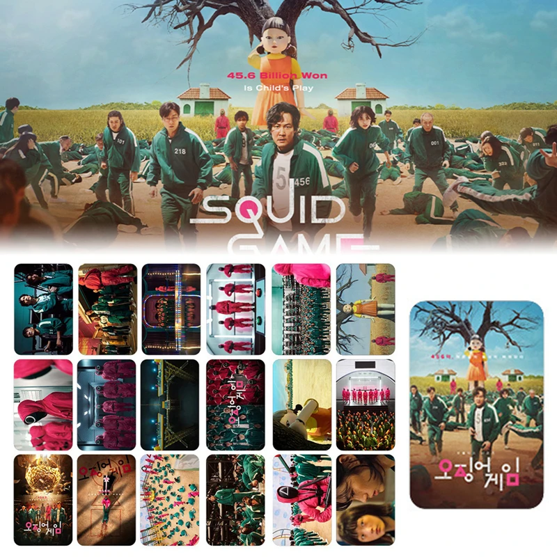 

Пригласительная карточка для игры в ТВ-кальмар, 20 шт., карточка для косплея, визитница, подарок для вечерние ринки, аксессуары для игры в один...