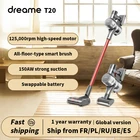 Ручной беспроводной пылесос Dreame T20, умная щетка для всех поверхностей, 25 кПа, пылесборник, напольный ковровый аспиратор