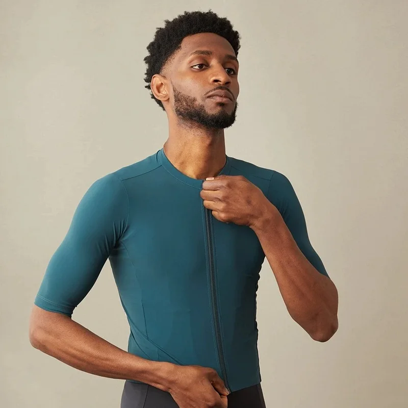 Мужская футболка с коротким рукавом дышащая для езды на велосипеде | Спорт и