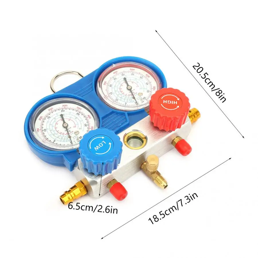 

Air Conditioning AC Diagnostic A/C Manifold Gauge Tool Set Refrigeration R-134A Digital Pressure Gauge