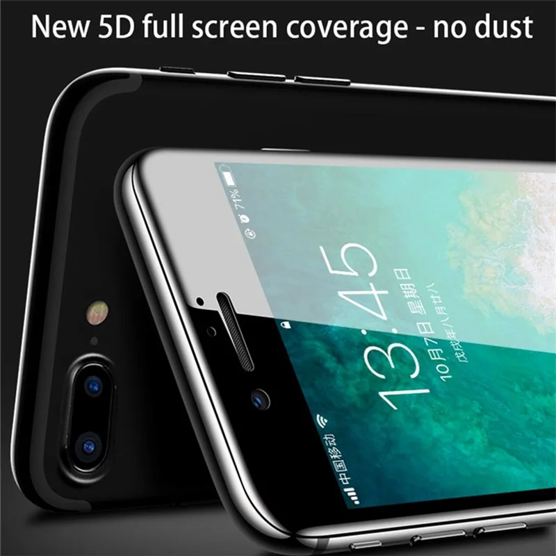2 шт 5D полное покрытие Защитное стекло для iPhone 7 8 6 6s Plus Защитная пленка для экрана для iPhone X XS MAX XR закаленное стекло