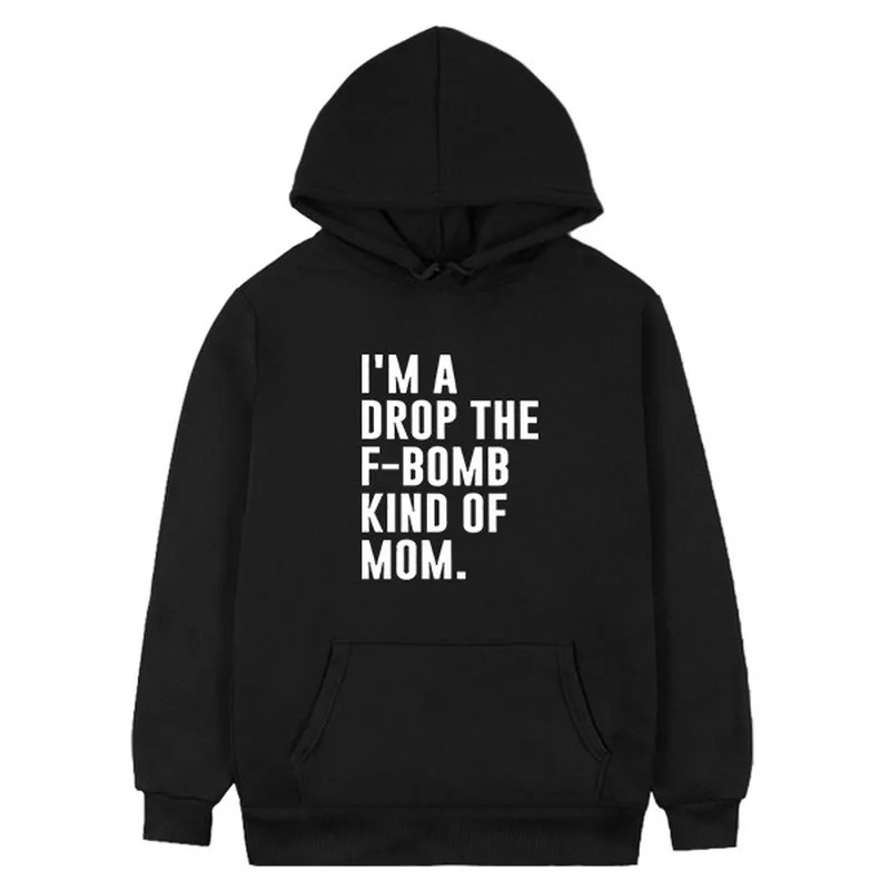 

Женский свитшот с длинным рукавом и надписью «I Am A Bomb Mother»