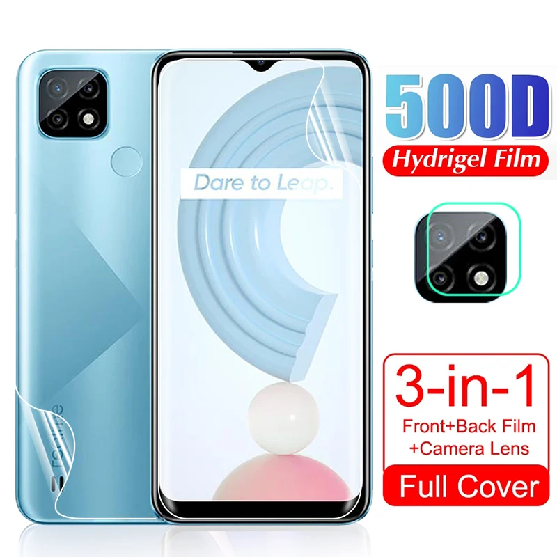 

Мягкая Гидрогелевая пленка передний, Задний защитный для объектива камеры OPPO Realme C21 для Realmy Realmi RealmeC21 C 21 6,5 дюйма, не стекло