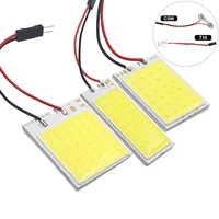 1x car c10w c5w led cob bulb festoon 31mm 36mm 39mm 42mm 5w5 t10 w5w cob led for auto interior reading light license plate lamp