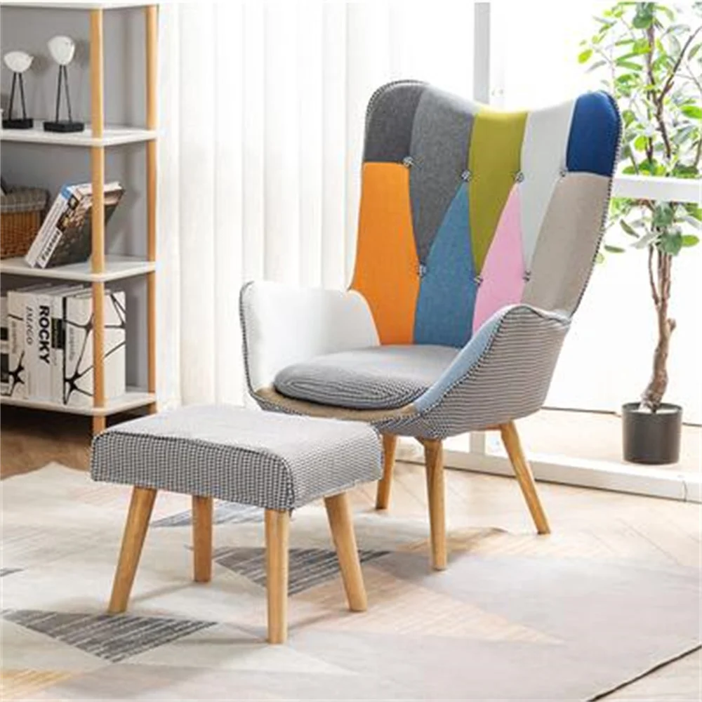 Скандинавская гостиная одноместный диван стул для балкона эргономичное