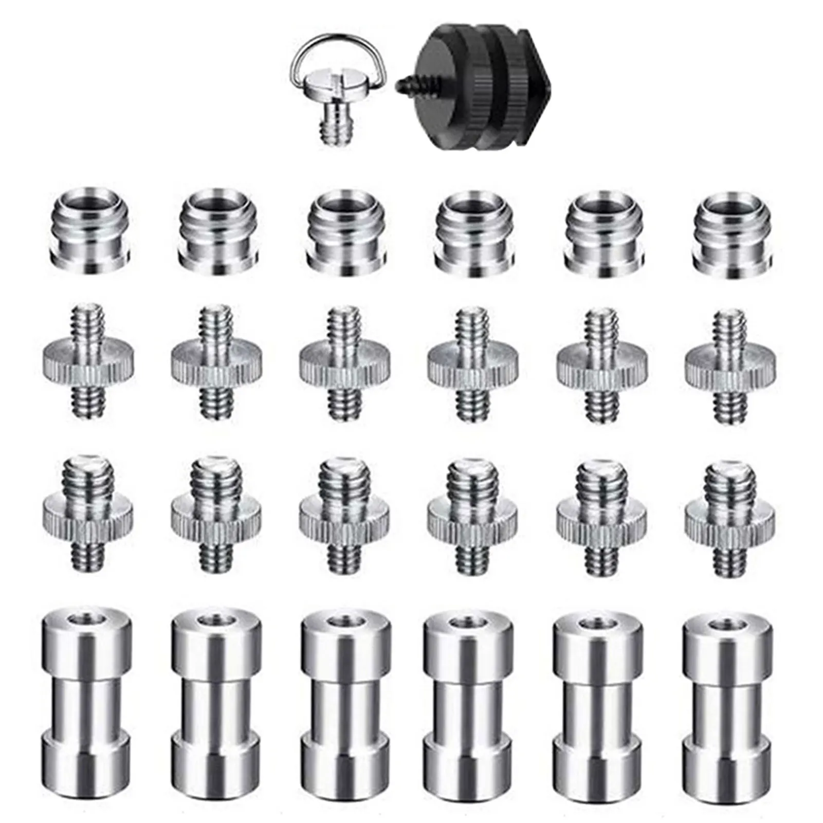 

Быстросъемный сменный набор винтов для камеры легкий серебряный адаптер практичный для штатива монопода с железным покрытием и никелем Ун...