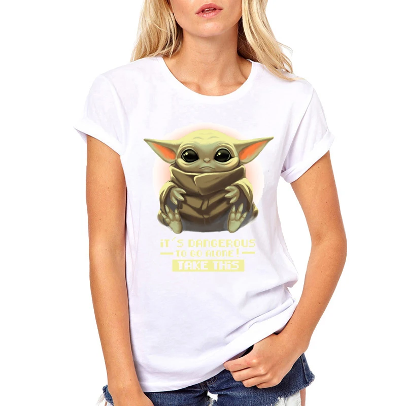TEEHUB Лидер продаж СРАР Wars Для женщин t-рубашка мод 3D Детские йода печатных футболки короткий рукав с круглым вырезом футболки, классные Топы