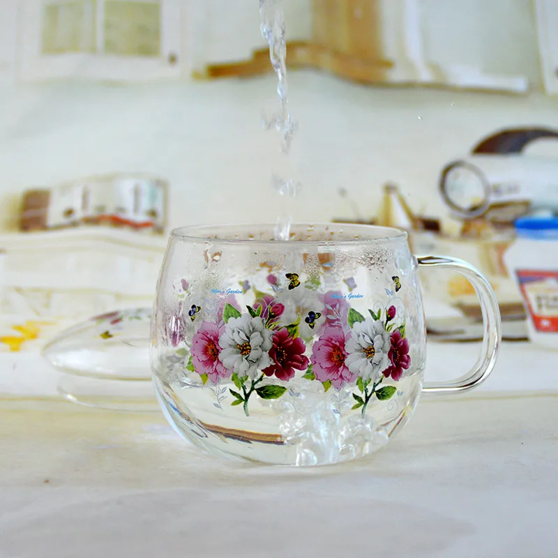 

Simple Transparent Glass Cup Handle Water Nordic Gold Beer Wine Glass Cup Milk Juice Caneca De Cafe Luxury Drinkware EA60BL