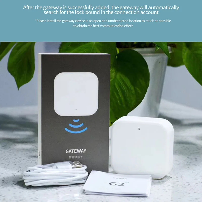 TTlock Bluetooth-compatible Gateway G2 Fingerprint Lock Password Smart Door Electric Home Bridge Work For Alexa Google | Безопасность и
