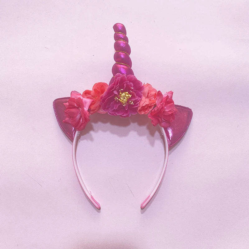 

Miss Cute Glitter Unicorn Headband Cat Ears Hairband Headwear for Women Girls Unicorn Hair Band Partywear Accessories Photo Prop