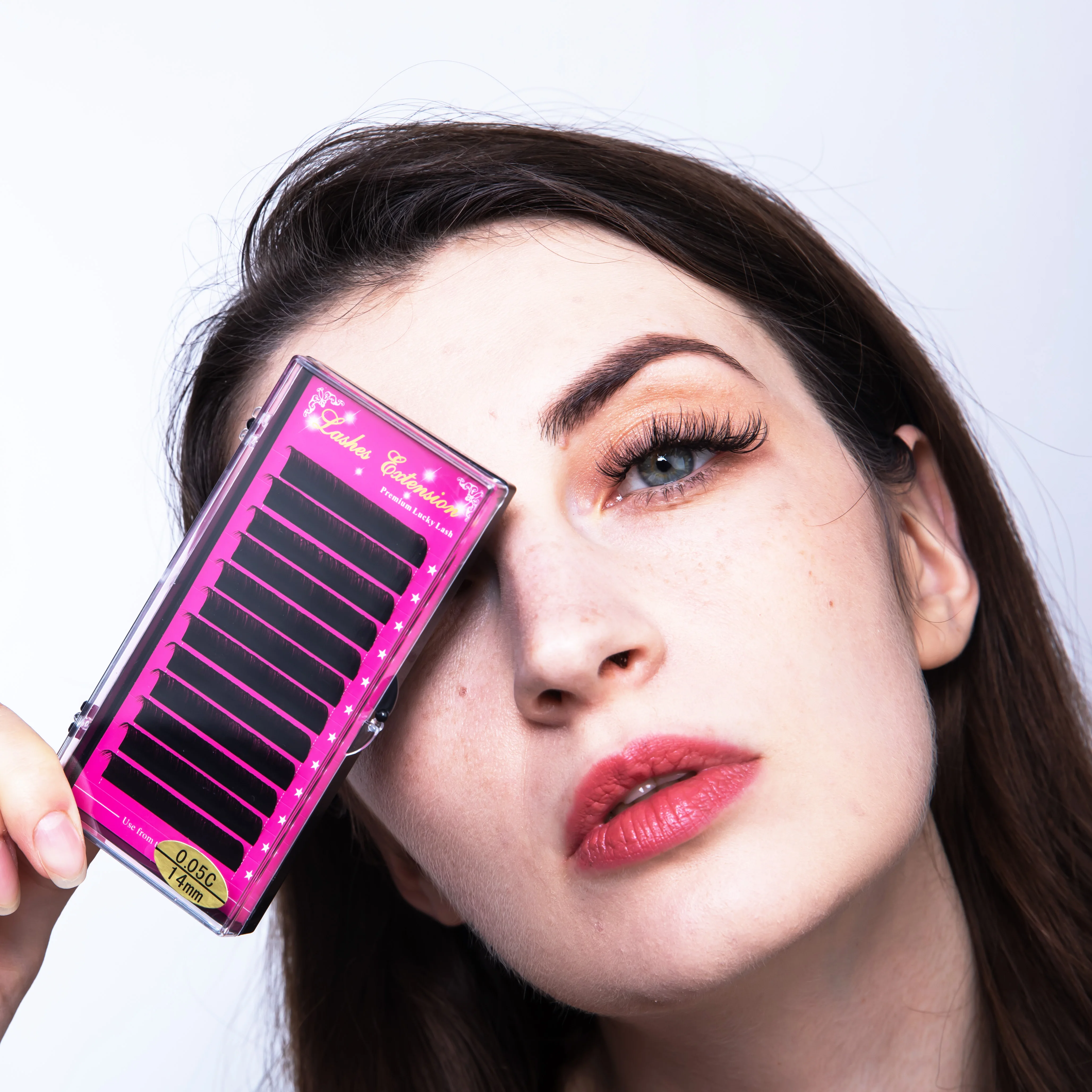 Ресницы Накладные Lucky Lash профессиональные натуральные ресницы из искусственной