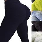 Женские антицеллюлитные штаны для йоги белые спортивные Леггинсы пуш-ап колготки для тренажерного зала упражнения с высокой талией для фитнеса бега спортивные брюки
