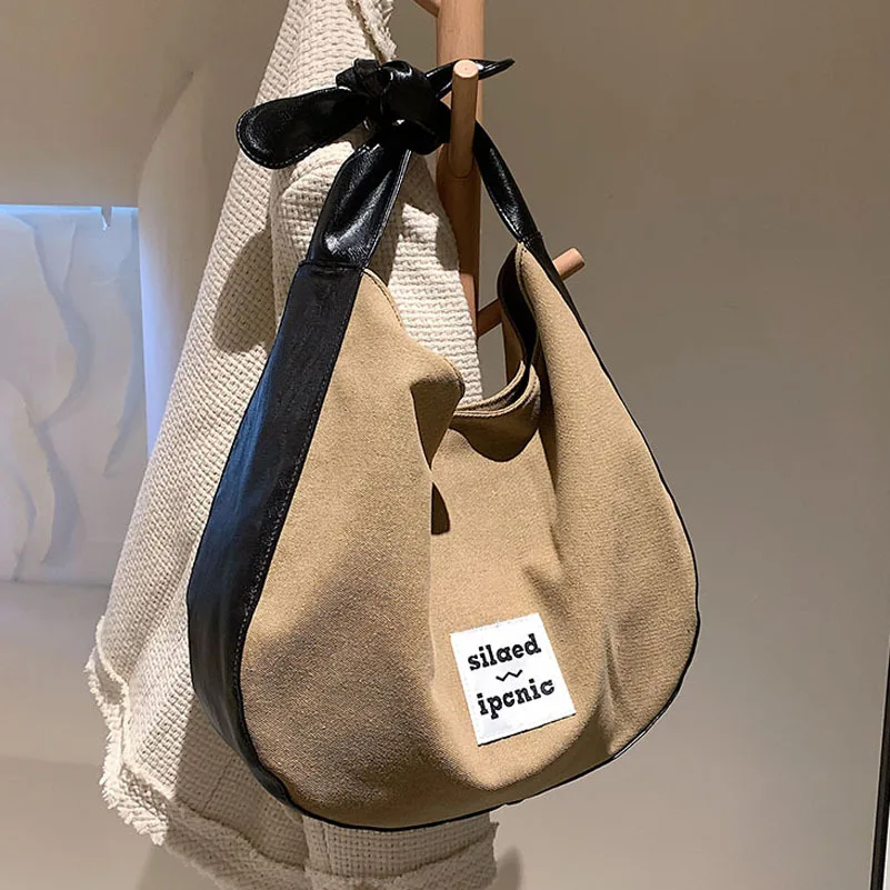 

Ins шикарная Холщовая Сумка-мешок 2021, модные качественные сумки для подмышек, женская дизайнерская сумочка, кошелек, женская сумка на плечо б...