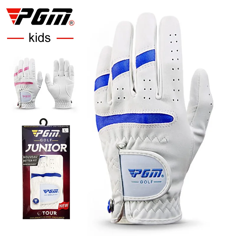 

PGM Children Golf Gloves Kid’s Boy And Girl Microfiber Breathable Wear-Resistant Non-Slip Waterproof Left Right Handed Gloves