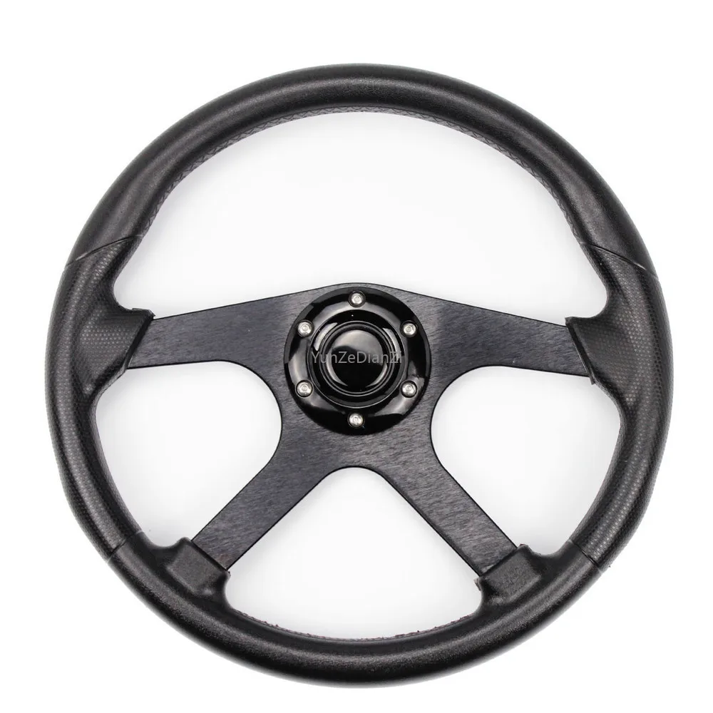 

Sports Steering Wheel Golf Modified Steering Wheel 14 Inch 35cm Aluminum Moving Rudder