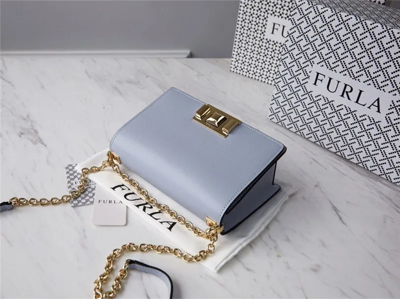 Оригинальные женские сумки FURLA, высокое качество, маленький размер, женские кожаные сумки Furla, фиолетовый цвет, размер 20 см* 8 см* 14 см