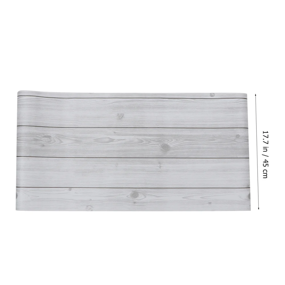 

1pc 10M PVC Self-adhesive Wall Sticky Paper Wood Grain Wall Paper Wall Covering Decals for Home Office Restaurant (Assorted Colo