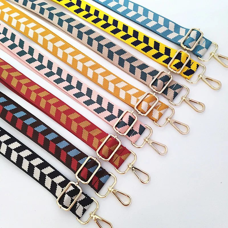 

Shoulder Bag Strap Belt Women Adjustable DIY Crossbody Hanger Handbag Strap Ornament Accessories Belt Bag Rainbow Decorative 3.8