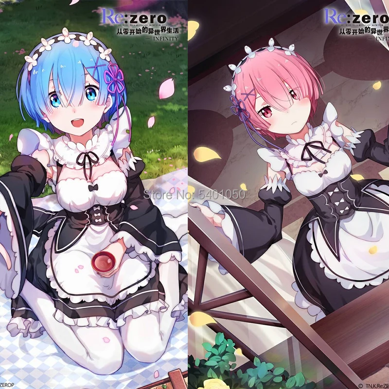 Аниме Re Life In A Different World Ram Rem Maid чайные вечерние платья парик Re:zero Kara Hajimeru Isekai Seikatsu