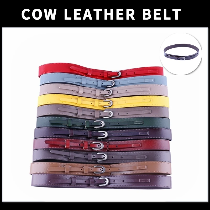 

CoatBeltFemaleDecorationSuitFashionVersatileCowhideWithDressSweaterLeatherWaistWideWaistSealBack