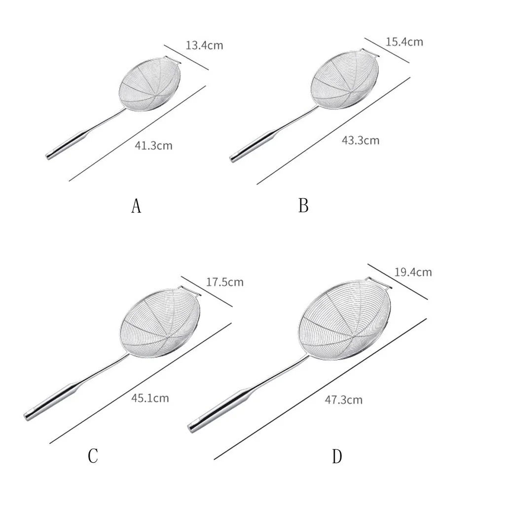 Кухонная круглая сеть из нержавеющей сетки с крючком половник дуршлаг сетчатый