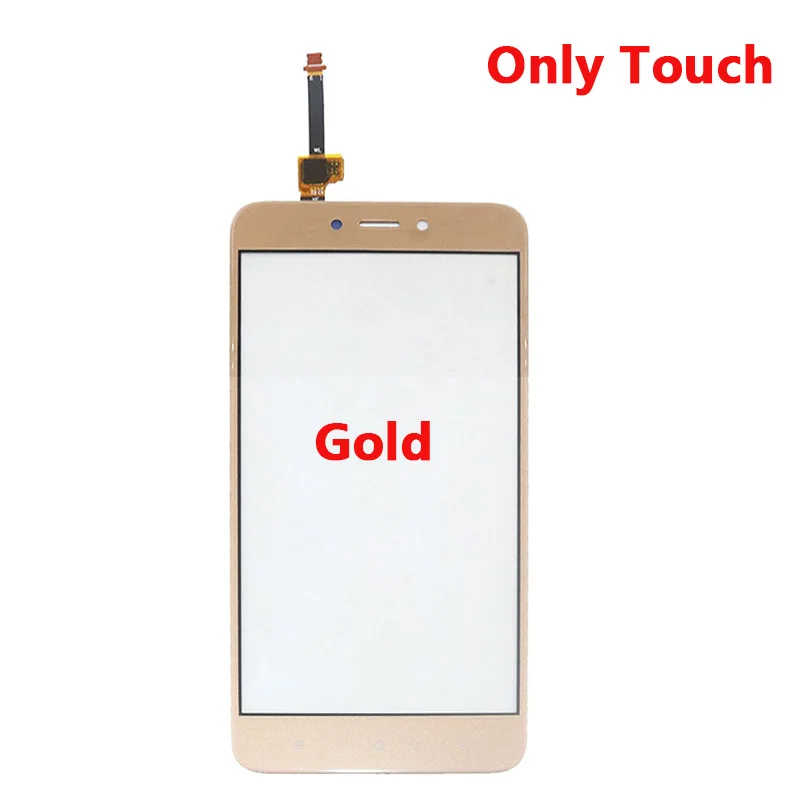 Gold only touch 5," ЖК-экран для XIAOMI Redmi 4X Дисплей сенсорный дигитайзер с рамкой для Redmi 4X ЖК-дисплей 4X Pro ЖК-экран lcd - Цвет: Gold only touch