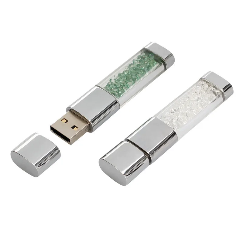 

Usb Stick 64Gb 4Gb Metal Pendrive 16Gb Jewelry Usb Flash Drive 32Gb Crystal Pen Drive 8Gb Usb Memory Flash 128Gb Gift Free Logo