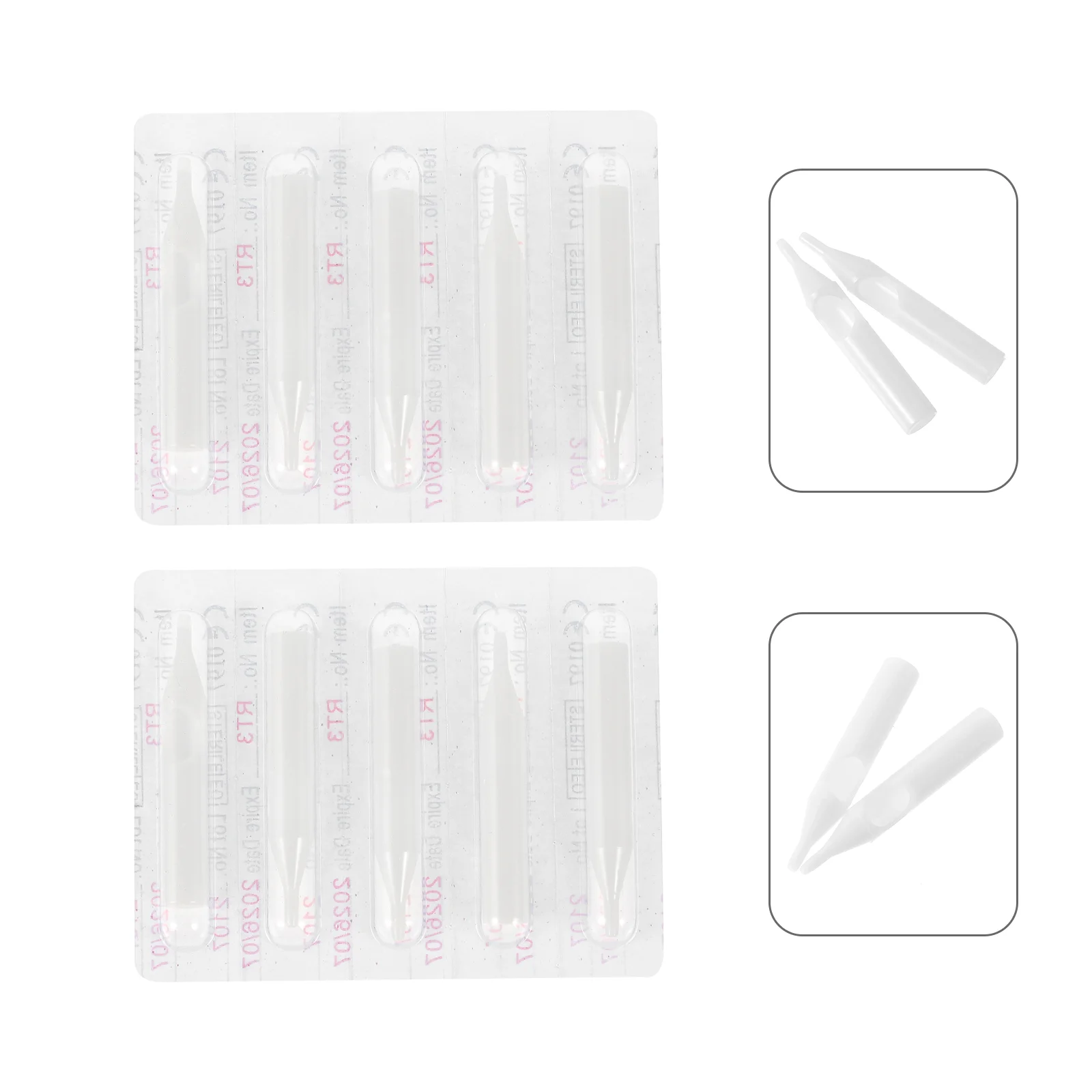 

1 Box of Durable Disposable Tattoos Needle Nozzles Tattoos Needle Mouths