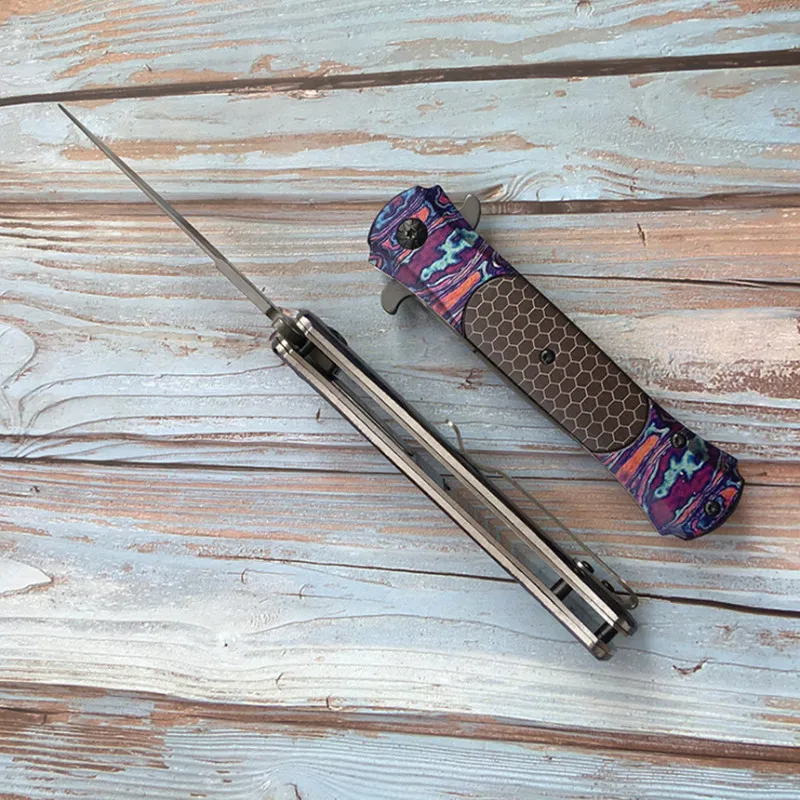 Мини-Спиннер радужного цвета нож для фруктов кемпинга маленький складной