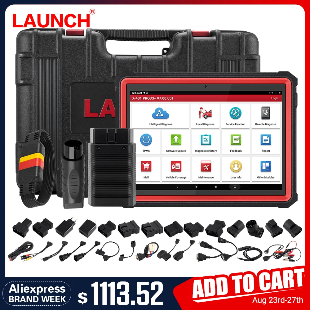 Диагностические инструменты LAUNCH X431 PRO3S + Plus 10 1 дюйма |