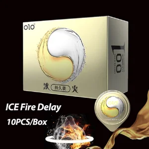 10 шт. ультратонкие презервативы для длинного секса Премиум Презервативы со льдом и огнем 0,001 натуральные латексные тонкие презервативы интимные товары безопасные рукава для пениса