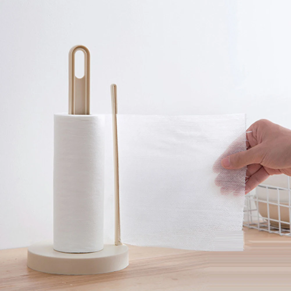 

Storage Tissue Paper Towel Stand Rack Organizer Holder Durable Bathroom Kitchen Tools Round Roll