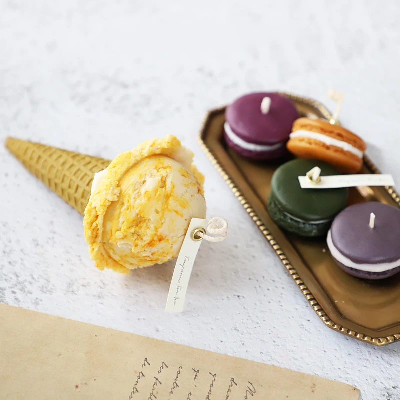 3D Ice Cream Egg Cone Cylinder Candle Silicone Mold DIY Fondant Cake Chocolate Clay Supplies Handmade Soap Jelly ResinMold | Дом и сад