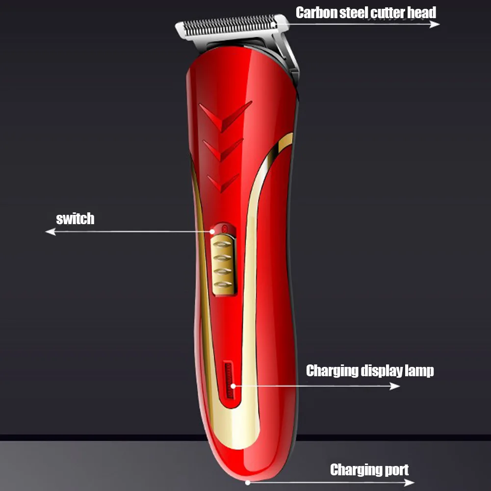 

Electric Hair Clipper Set Hair Trimmer Haircut Kit with Limits Comb Brush for Adult Children MH88