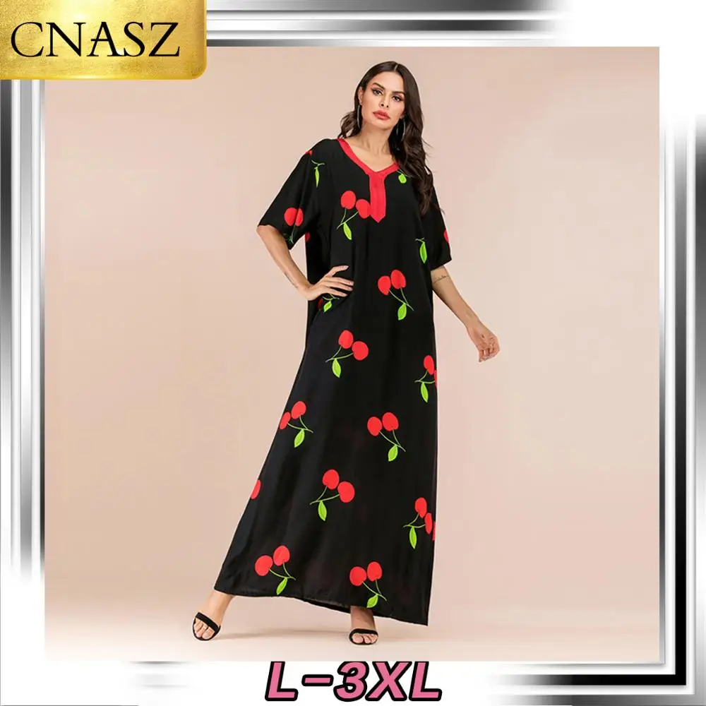 2019 последние мусульманское платье исламское Турция модный принт вышитый бант