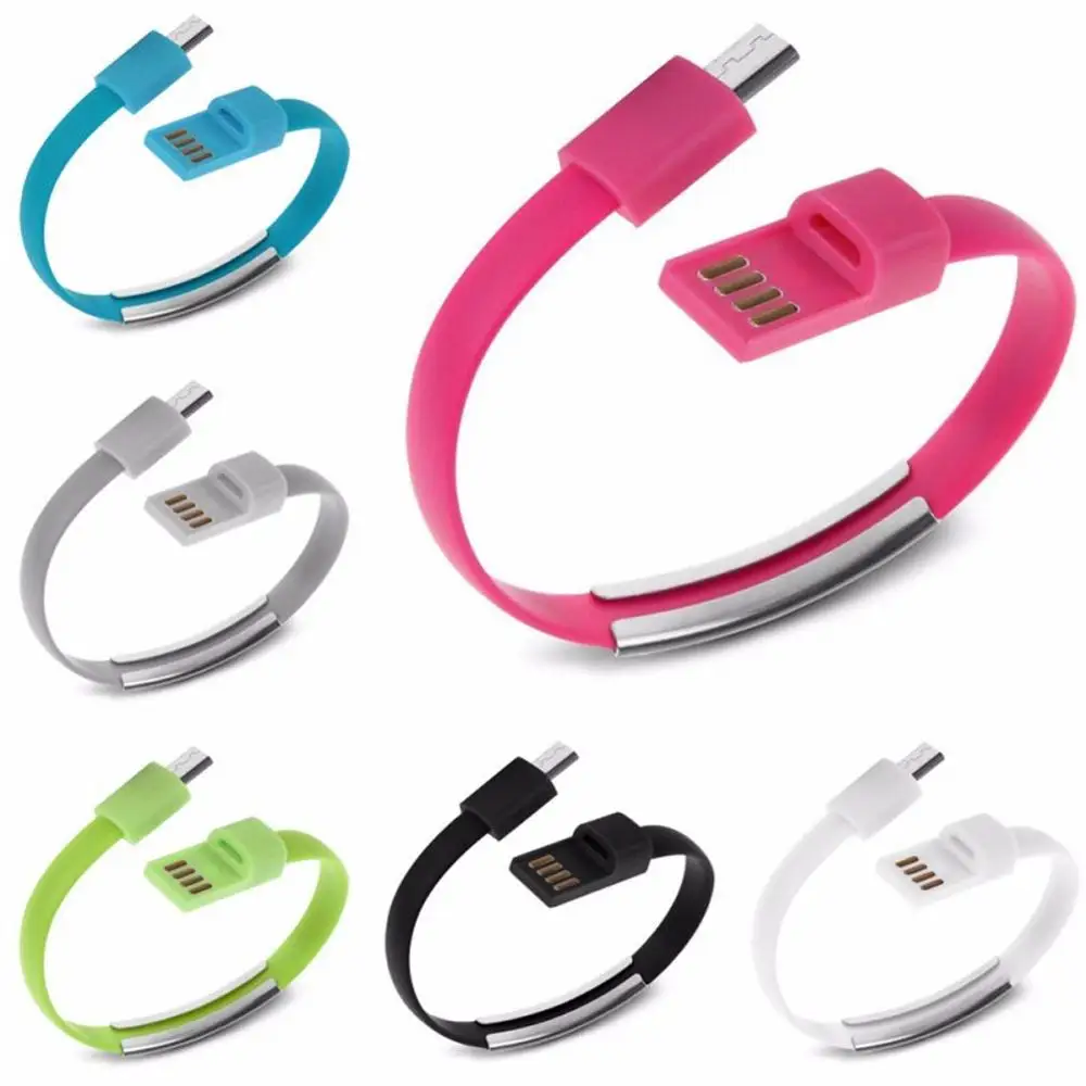 Зарядный кабель Micro USB браслет для передачи данных мобильного телефона