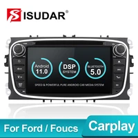 Isudar PX6 Din Android Car Radio For FORD Focus S-MAX Mondeo C-MAX Galaxy Car Multimedia Player Video GPS USB DVR Camera