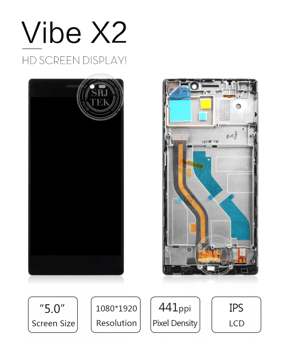 SRJTEK для lenovo Vibe X2 ЖК-дисплей для lenovo Vibe X2 сенсорный экран дигитайзер для Vibe X2 Дисплей с рамкой для lenovo Vibe X2 стекло