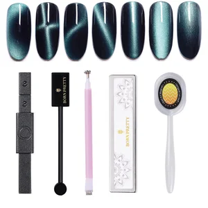 Магнитная палочка BORN PRETTY, многофункциональный магнит для нейл-арта, для самостоятельного дизайна, мощные инструменты для нейл-арта с 3D эффектом кошки, аксессуары для маникюра