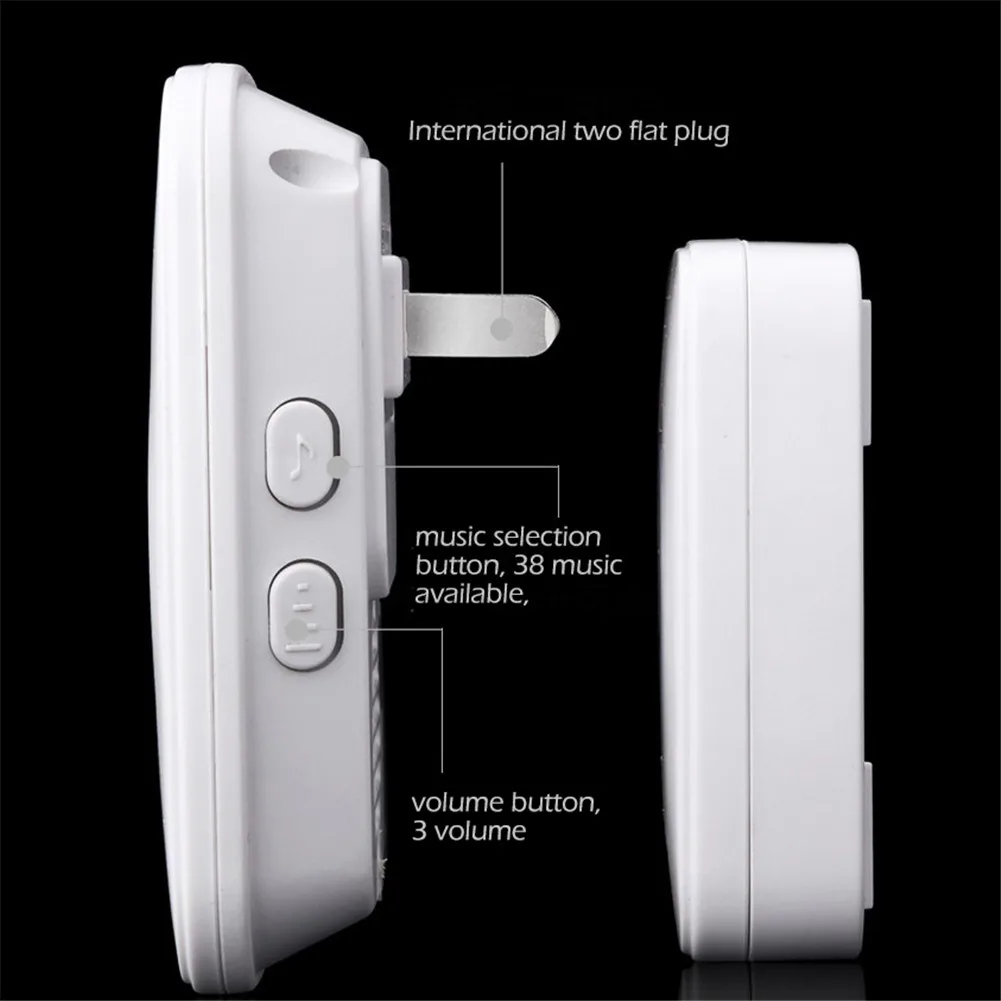 

300 Meters Wireless Distance Home Doorbell Incoming Call Bell Smart Doorbell Security Alarm Type Equipment
