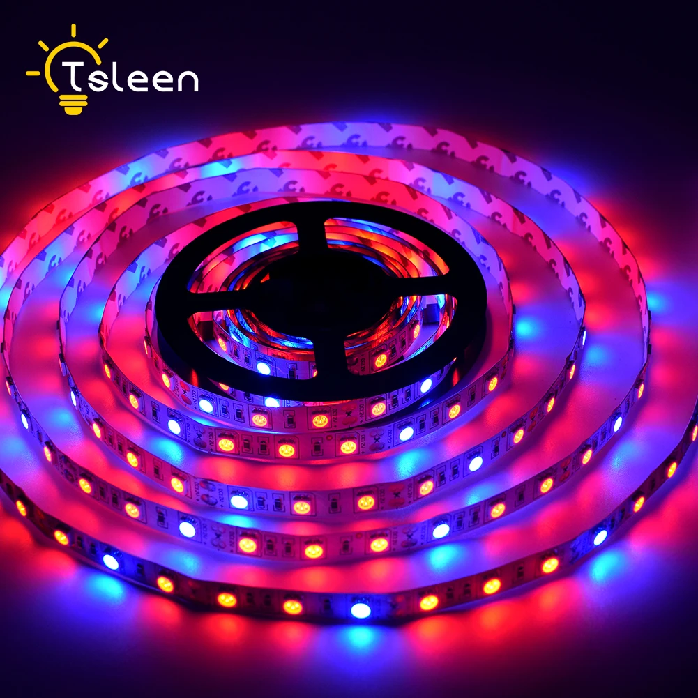 

12V Full Spectrum Led Grow Light Strip Red +Blue Growing Lamp Waterproof IP65/IP20 For Hydroponics Flowers Plants Vegetables