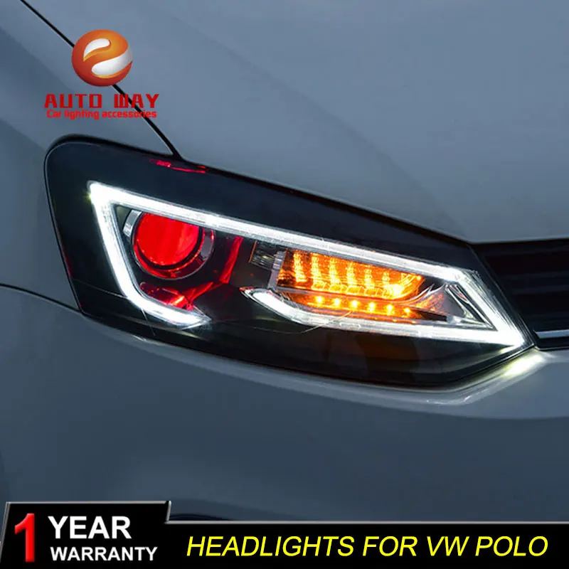 AKD автомобильный Стайлинг головная лампа для VW Polo светодиодный фонарь новинка