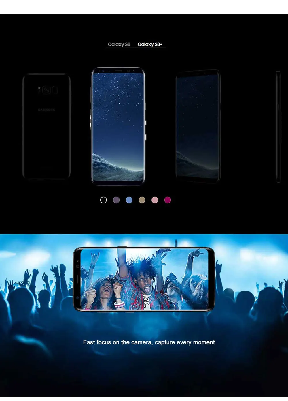 Мобильный телефон 5,8 дюймов Sprint samsung Galaxy S8 G950U 4 Гб 64 Гб Восьмиядерный Snapdragon 835 G950P 12MP NFC 4G LTE