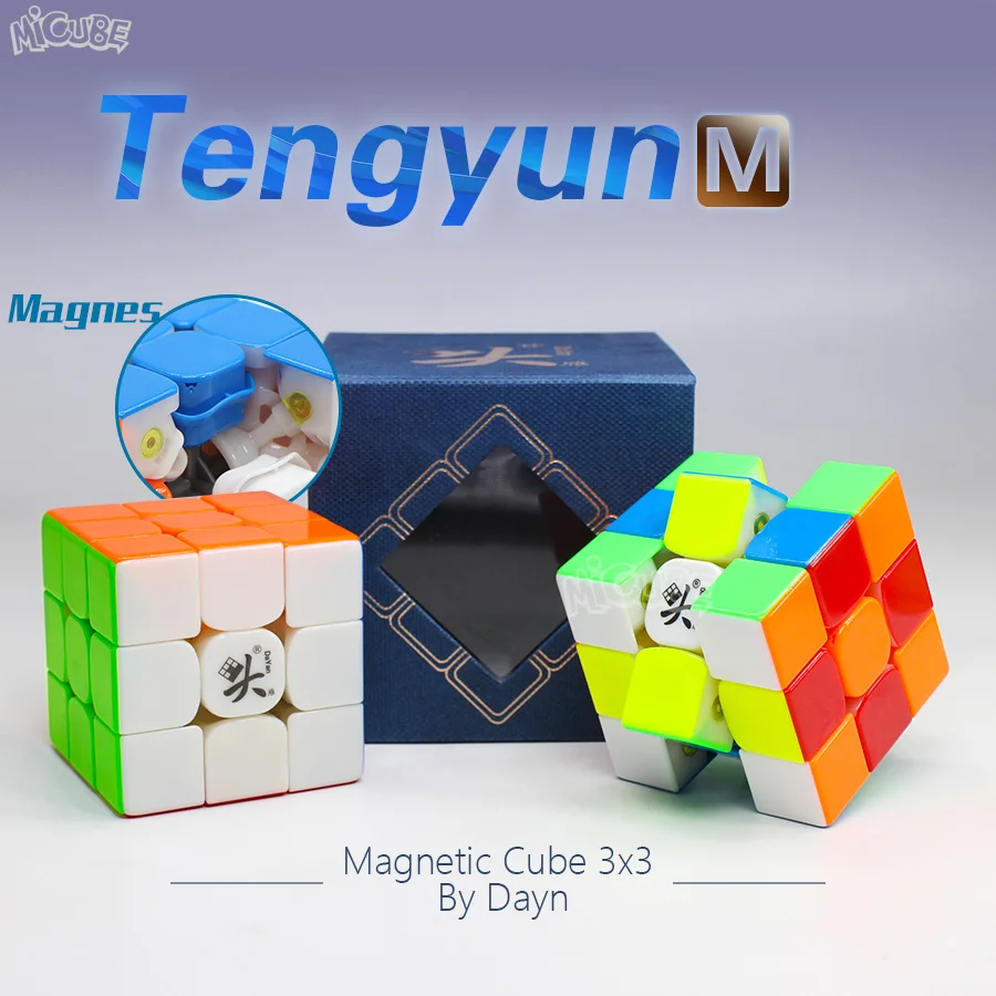 Магнитный куб Dayan Tengyun v1 M 3x3x3 Волшебные кубики скоростной пазл Dayn V8 Cubo Magico 3x3 без