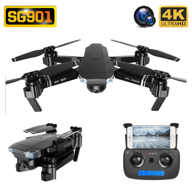 SG901 Drone 4K HD ESC 50X Zoom двойная камера оптический поток Wi Fi FPV складные селфи дроны