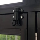 Алюминиевый Сплав безопасности автоматические окна ворота замок пружинный отскок двери болт защелка, черный